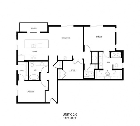 the floor plan of the residence